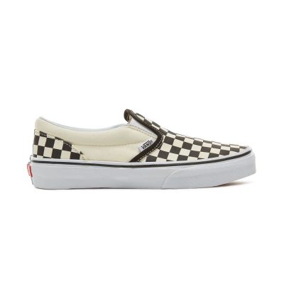 Vans Checkerboard Classic Slip-On - Çocuk Slip-On Ayakkabı (Siyah Beyaz)